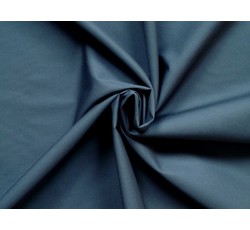 Bavlněné látky - bavlněný strečový popelín tmavě modrý