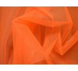 Tyly - tyl neonově oranžový š. 280 cm