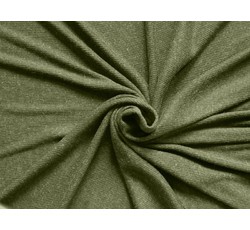 Bavlněné látky - žebrovaná pletenina 1009 khaki zelená