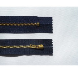 Galanterie - kovový zip 20 cm tmavě modrý