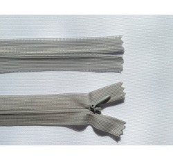 Galanterie - zip skrytý 16cm šedý