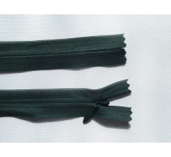 Galanterie - zip skrytý 16cm temně zelený