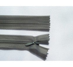 Galanterie - zip skrytý 20cm šedý