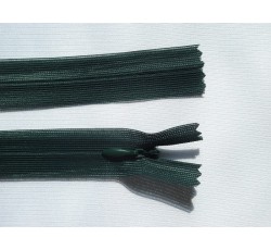 Galanterie - zip skrytý 40cm temně zelený