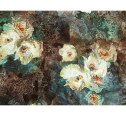 Hedvábí - smaragdová hedvábná šatovka 2133 s květy