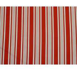 Úplety - polyesterový úplet 2500 červeno bílé proužky