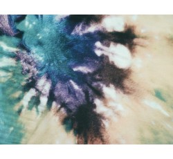 Hedvábí - hedvábí 2476 vícebarevný batikovaný vzor