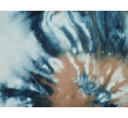 Hedvábí - hedvábí 2476 tyrkysovo béžový batikovaný vzor