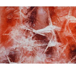 Hedvábí - hedvábná šatovka 2481 červený vzor