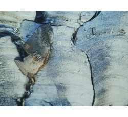 Hedvábí - modrá hedvábná šatovka 2475 mramorový vzor