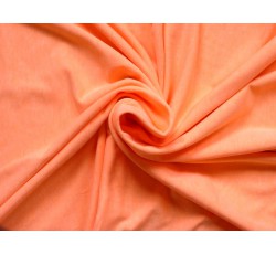 Úplety - světle oranžový bavlněný úplet punto