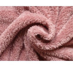 Fleece - fleece sherpa růžový