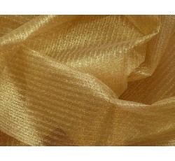 Tyly - Pruhovaný zlatý tyl s glittery