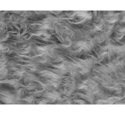 Kabátovky - šedá umělá kožešina s dlouhým vlasem