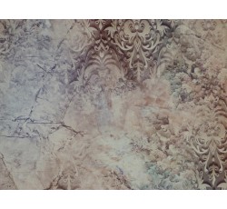 Hedvábí - starorůžová hedvábná šatovka 2614 žakárový vzor