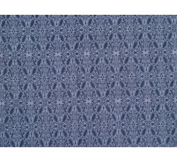 Rifloviny - tmavě modrá džínovina 2826 se vzorem