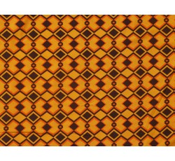 Úplety - oranžový viskózový úplet 2847 geometrický vzor
