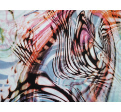 Hedvábí - růžové hedvábí 2887 abstraktní vzor