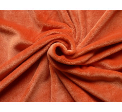 Fleece - flanel fleece oranžový