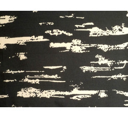 Hedvábí - černé hedvábí 3093 bronzový vzor