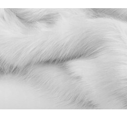 Kabátovky - bílá kožešina fantasy s dlouhým vlasem