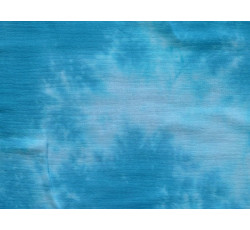 Bavlněné látky - tyrkysový mušelín 5002 batikovaný vzor