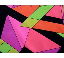 Úplety - úplet plavkovina geometrické tvary růžová