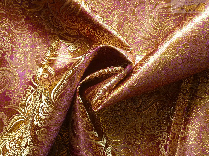 brokát 5005 fialový