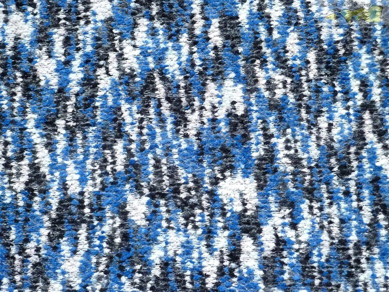 pletenina 2430 modrý vzor - Zimní slevy