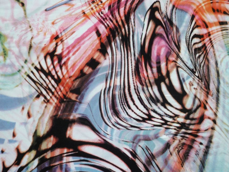 růžové hedvábí 2887 abstraktní vzor