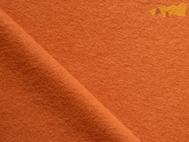 kabátovka vařená vlna oranžová