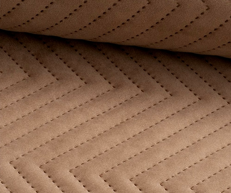 béžová sametová prošívaná látka Lucrezia