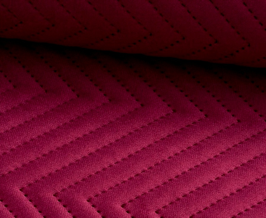 vínová sametová prošívaná látka Lucrezia