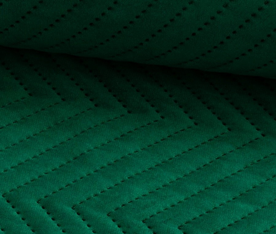 zelená sametová prošívaná látka Lucrezia