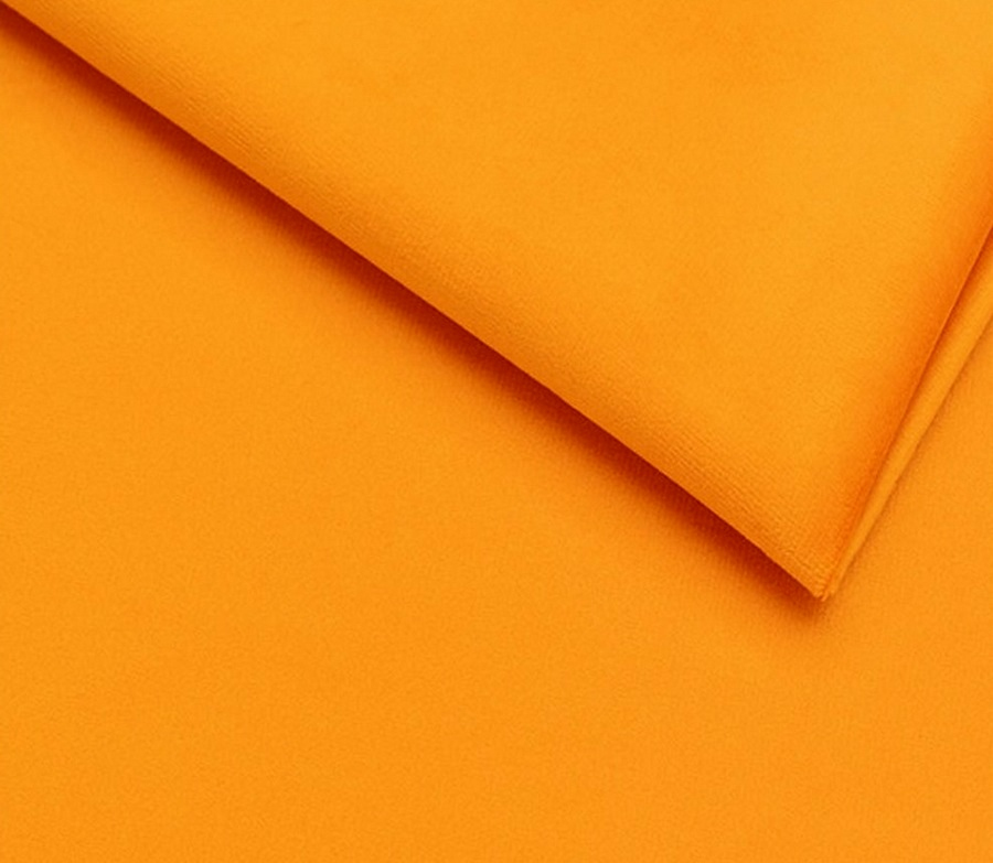 mandarinková sametová potahová látka Petronila