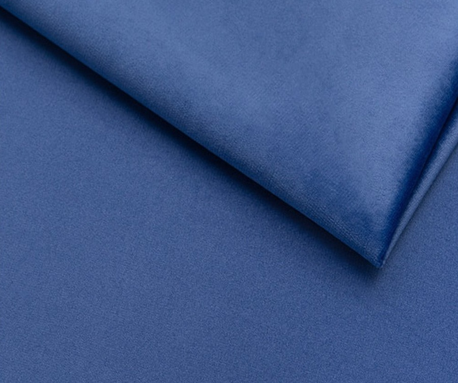 modrá sametová potahová látka Petronila