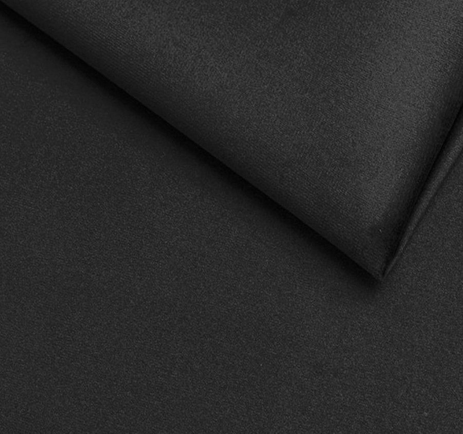 černá sametová potahová látka Petronila