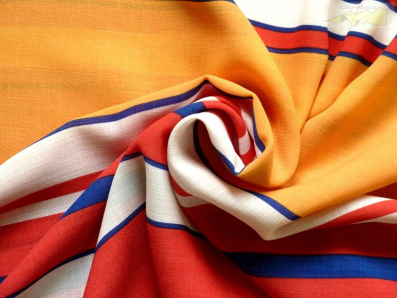 šatovka 8616 červeno oranžové pruhy