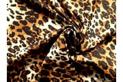Plavkoviny a látky na fitness - úplet plavkovina leo leopard