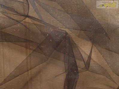tyl effect černý s červenými glittery