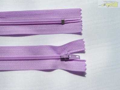 zip spirálový 16cm lilla