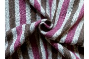 Kabátovky - kabátovka buklé 1027 šedo fialové pruhy