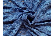 Krajky - tmavě modrá elastická krajka 1993