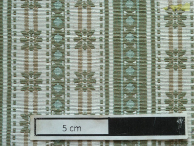 potahová látka 2 zelený proužek š.280cm