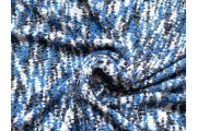 Úplety - pletenina 2430 modrý vzor