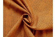 Šatovky - oranžová šatovka 2508 kostkovaný vzor