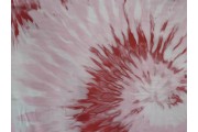 hedvábná šatovka 2476 růžový batikovaný vzor