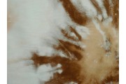 hedvábná šatovka 2476 hnědý batikovaný vzor