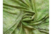 Hedvábí - hedvábí 2480 zelený mramorovaný vzor