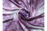 Hedvábí - hedvábná šatovka 2481 mramorový vzor lila